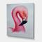 Designart - Portrait of Pink Flamingo IV - Farmhouse Canvas Wall Art Print